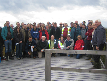 Conference field day participants at Eskeragh Board walk Oct 2007