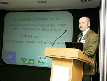 Kevin Donnellan, Blanket Bog Project Manager for Coillte Kevin Donnellan, Project Manager for Coillte